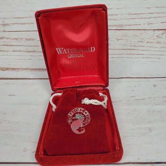 1988 Waterford Crystal 12 Days Christmas 5 Golden Rings Snowflake Ornament - Picture 5 of 12
